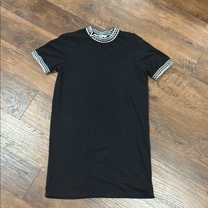 Vans black and white dress